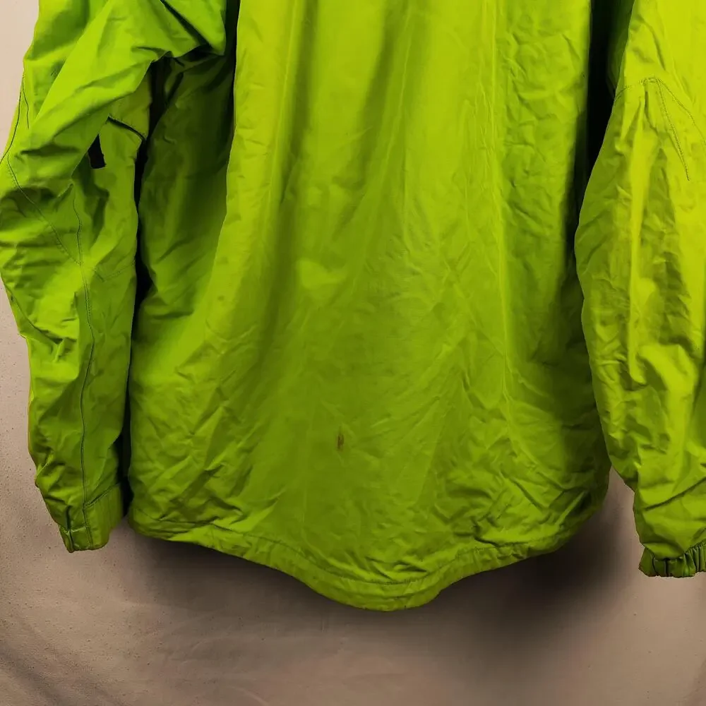 The North Face Jacket Mens Large Green Hooded Ski Full Zip Insulated Pockets